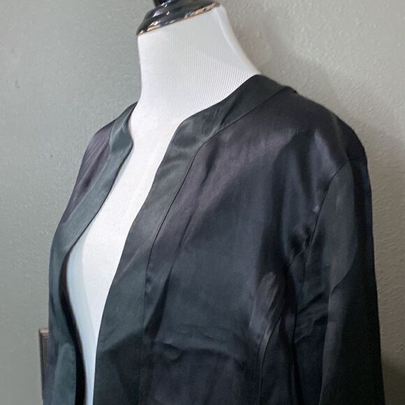Vintage Emanuel Ungaro 100% Silk Lightweight Open Front Jacket - Picture 2 of 11